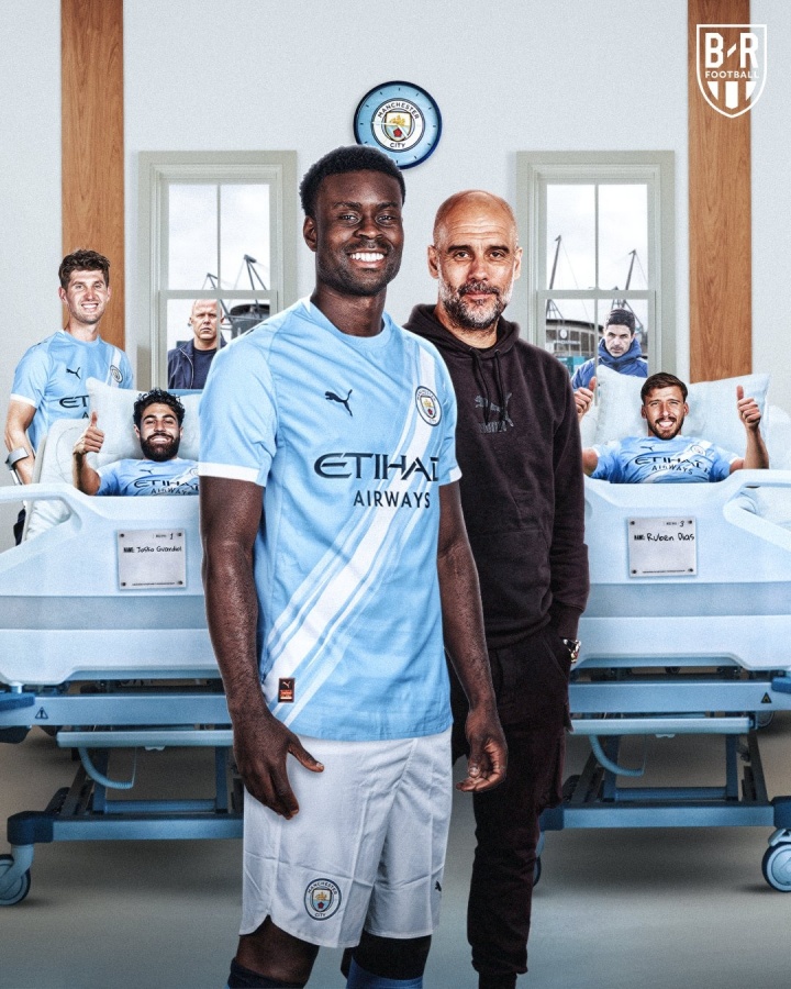 英超直播-缺啥补啥！斯通斯+格瓦+迪亚斯接连受伤，曼城迅速引进格伊救火